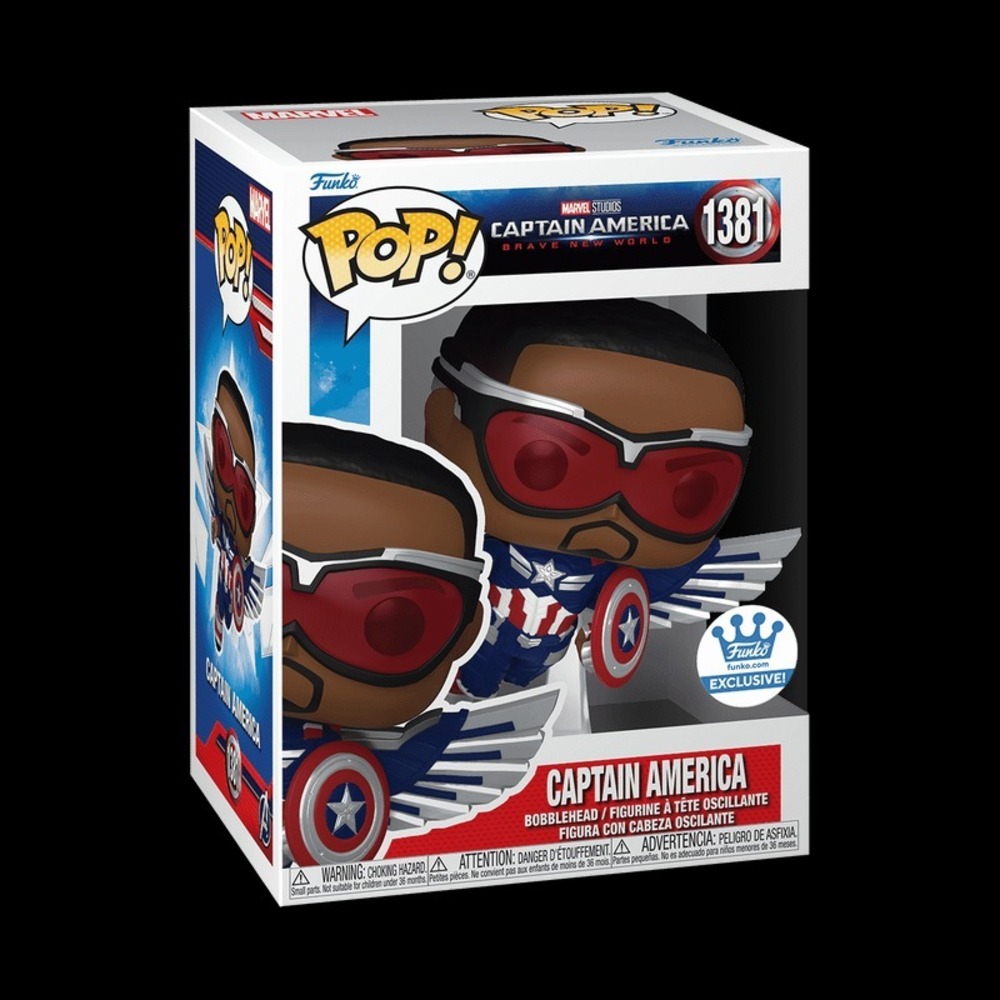 Funko Pop #1381 Captain America Funko.com Exclusive Marvel Vinyl Figure IN BOX